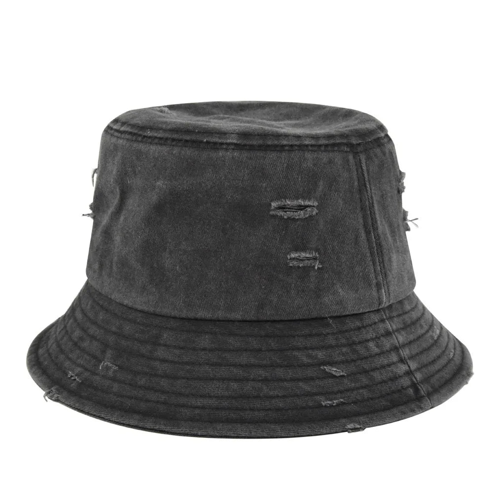 Vintage Distressed Multicolor Bucket Hats