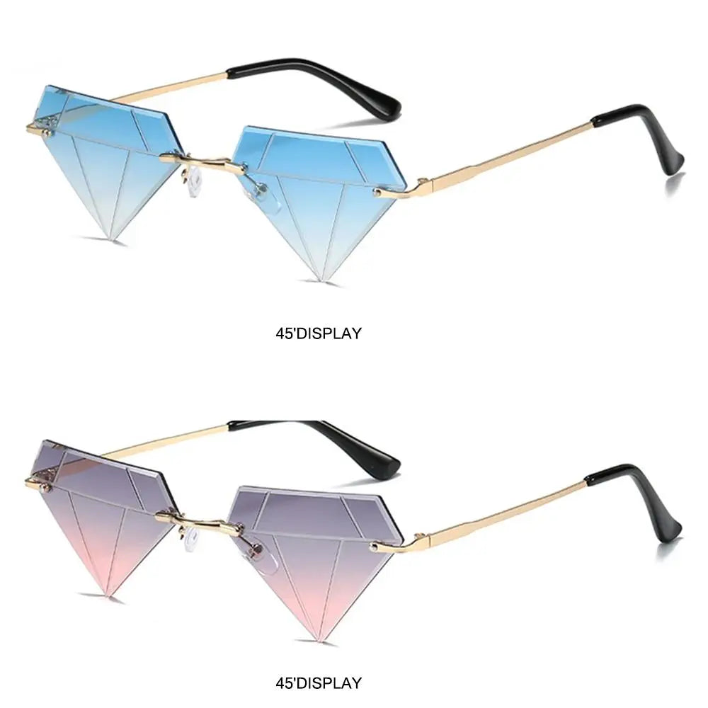 Festival Rave Party Eyeglasses Retro Shades Diamond Shaped