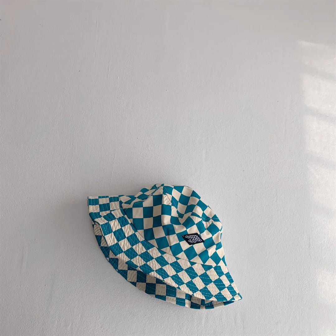 Checkerboard Pattern Bucket Hat