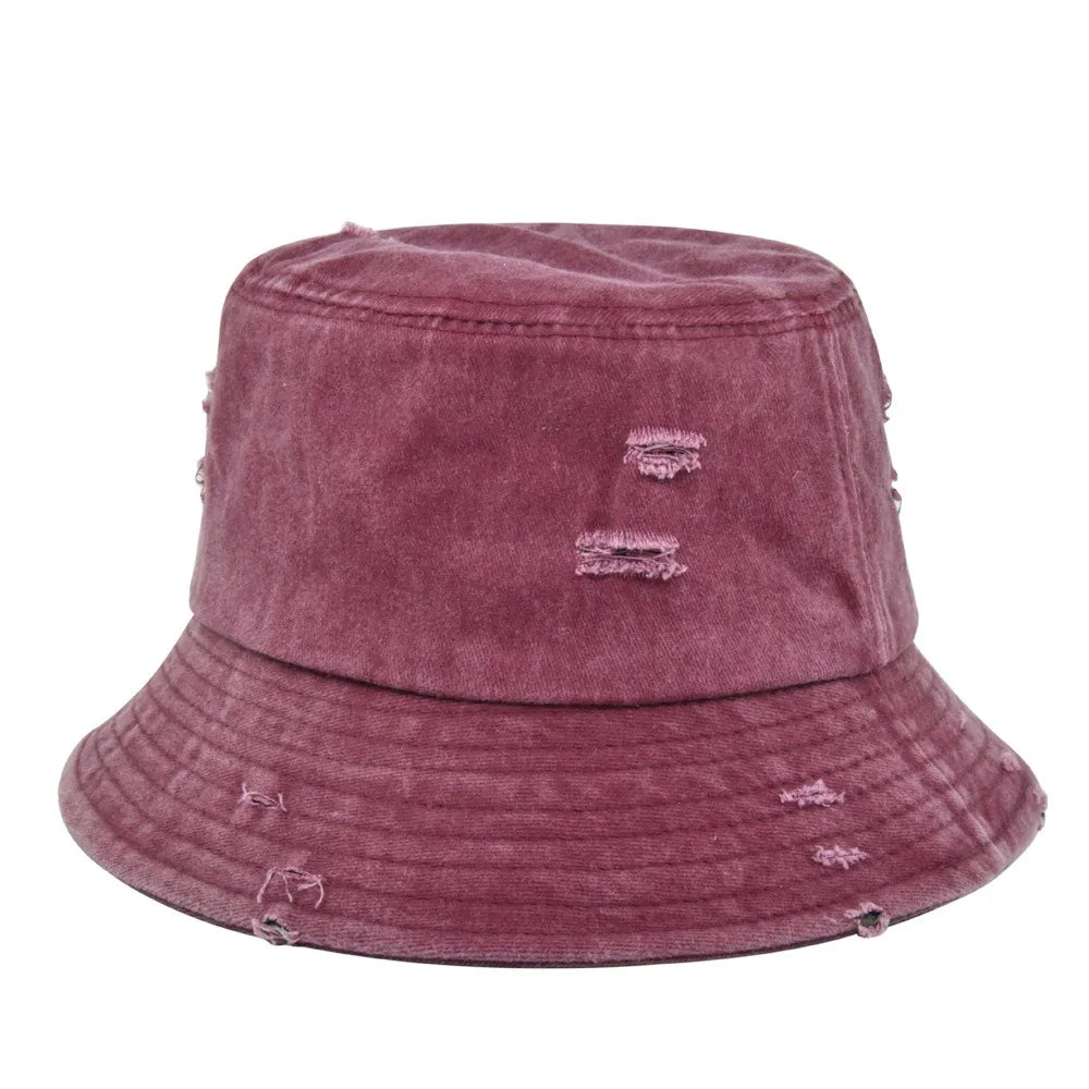 Vintage Distressed Multicolor Bucket Hats