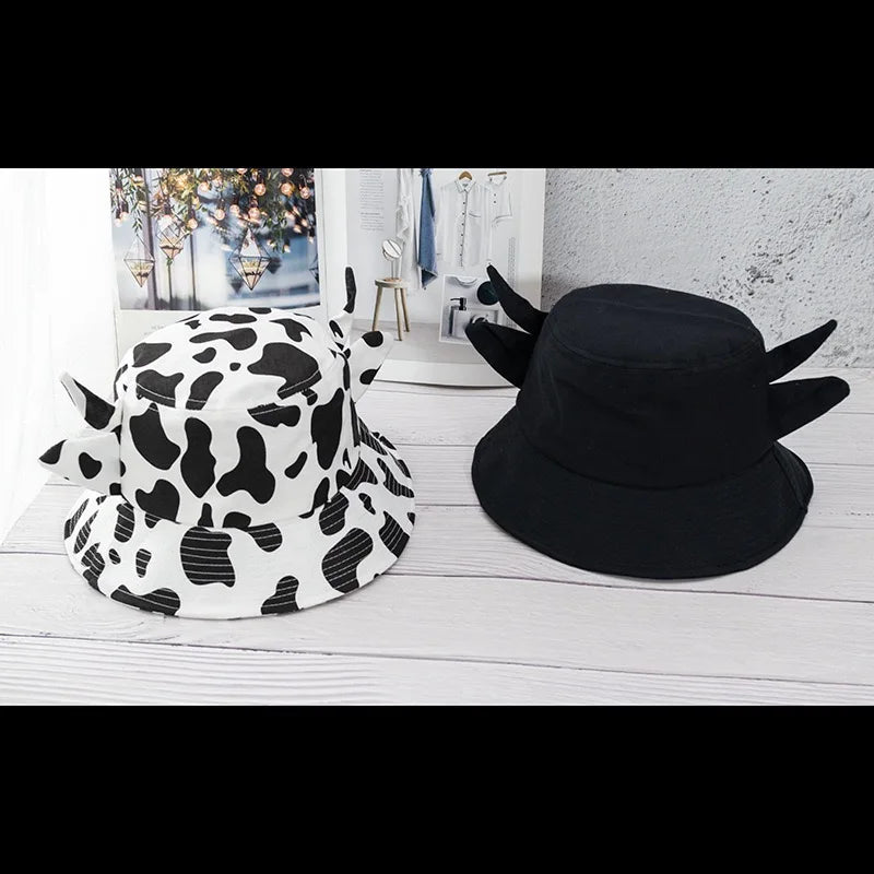 Cow Pattern Bucket hats