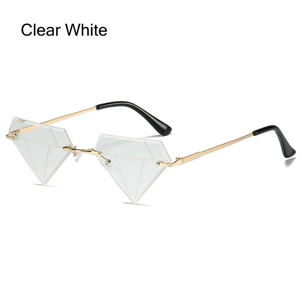 Festival Rave Party Eyeglasses Retro Shades Diamond Shaped