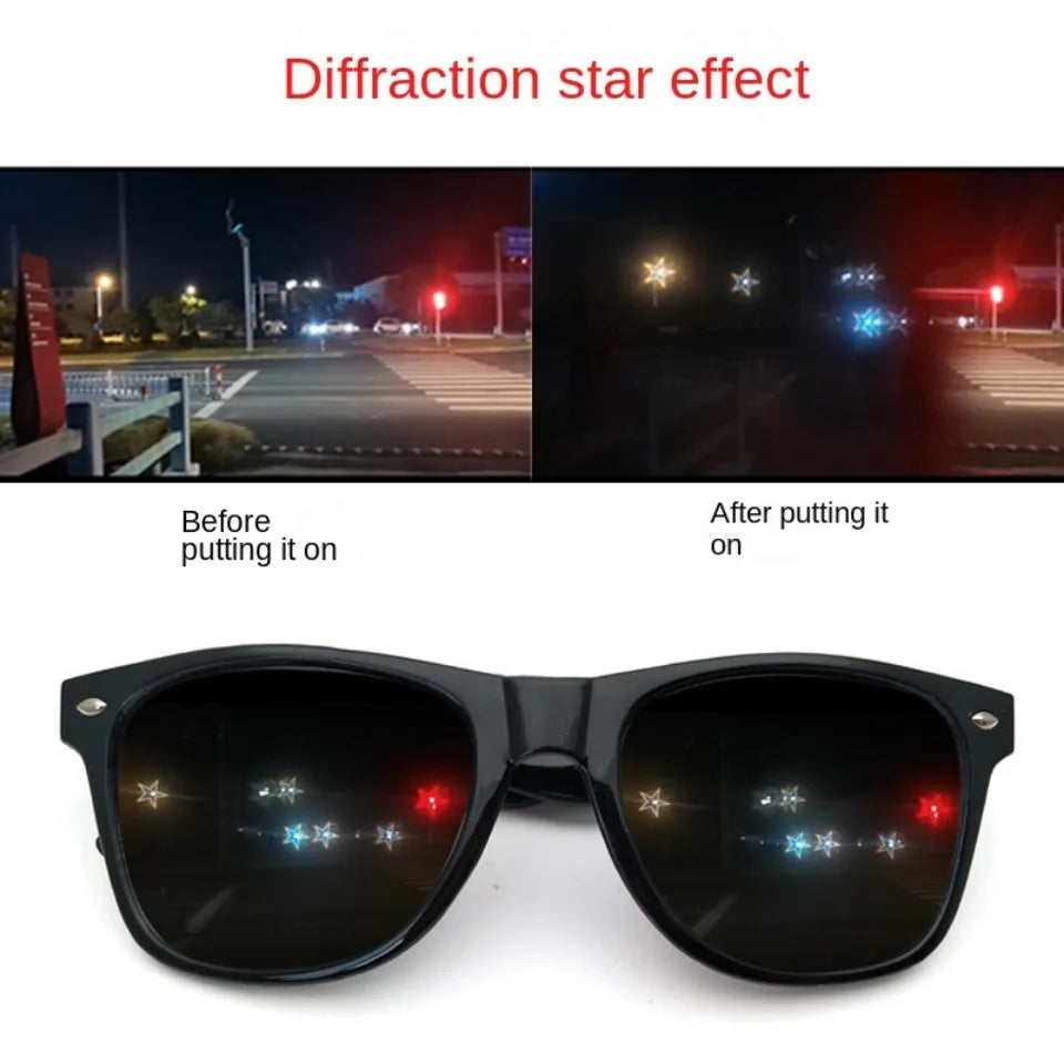 3D Prism Effect Diffraction Glasses