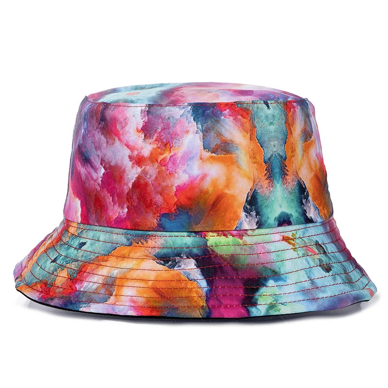 Bucket Hats with fruit and other stuff