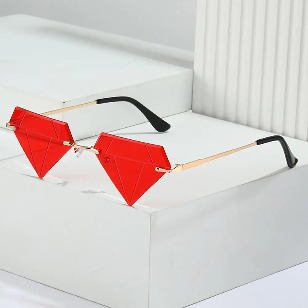 Festival Rave Party Eyeglasses Retro Shades Diamond Shaped