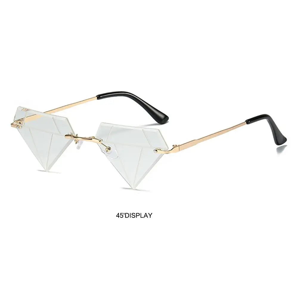 Festival Rave Party Eyeglasses Retro Shades Diamond Shaped