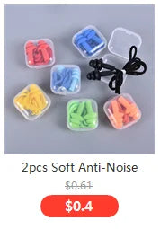 Ear care 10Pcs Soft Silicone Corded Ear Plugs