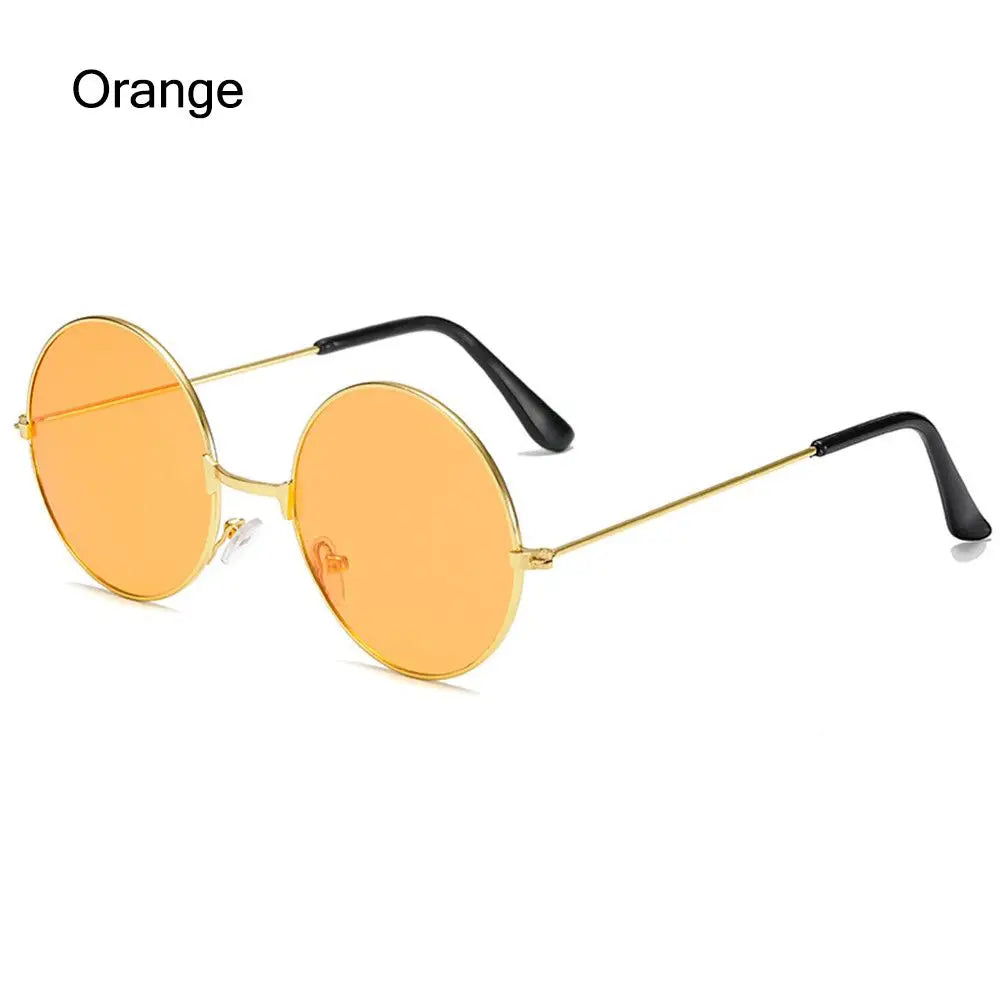 Retro Party Hippie Circle Glasses