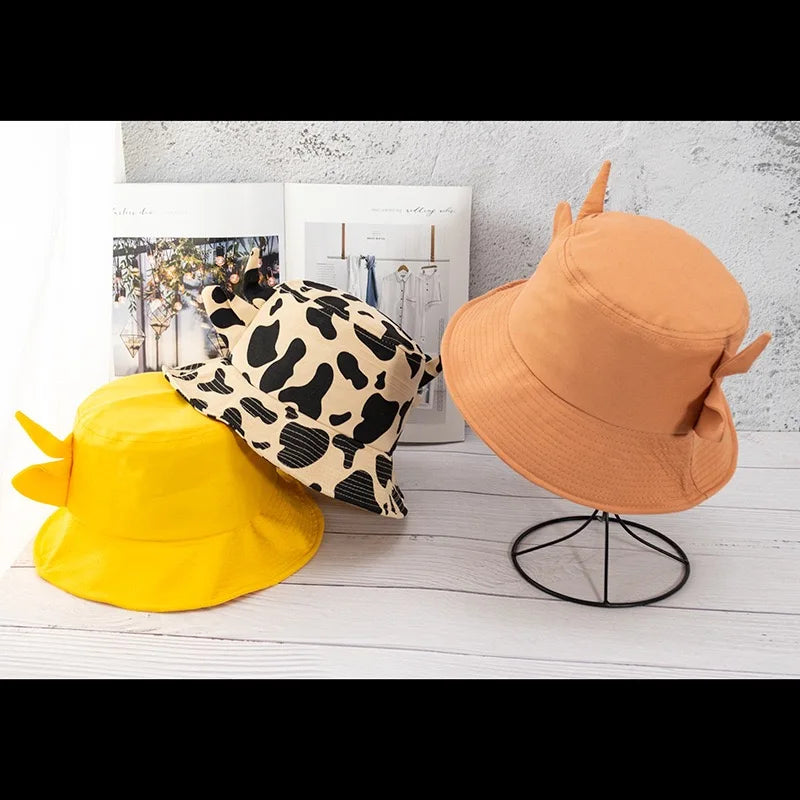 Cow Pattern Bucket hats