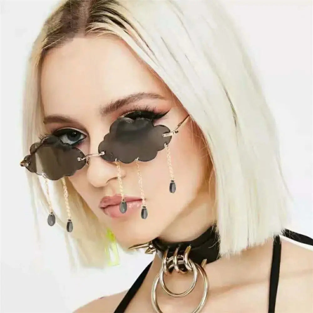 Retro Rimless Sunglasses