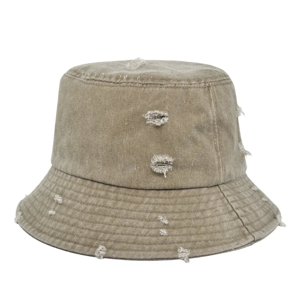 Vintage Distressed Multicolor Bucket Hats