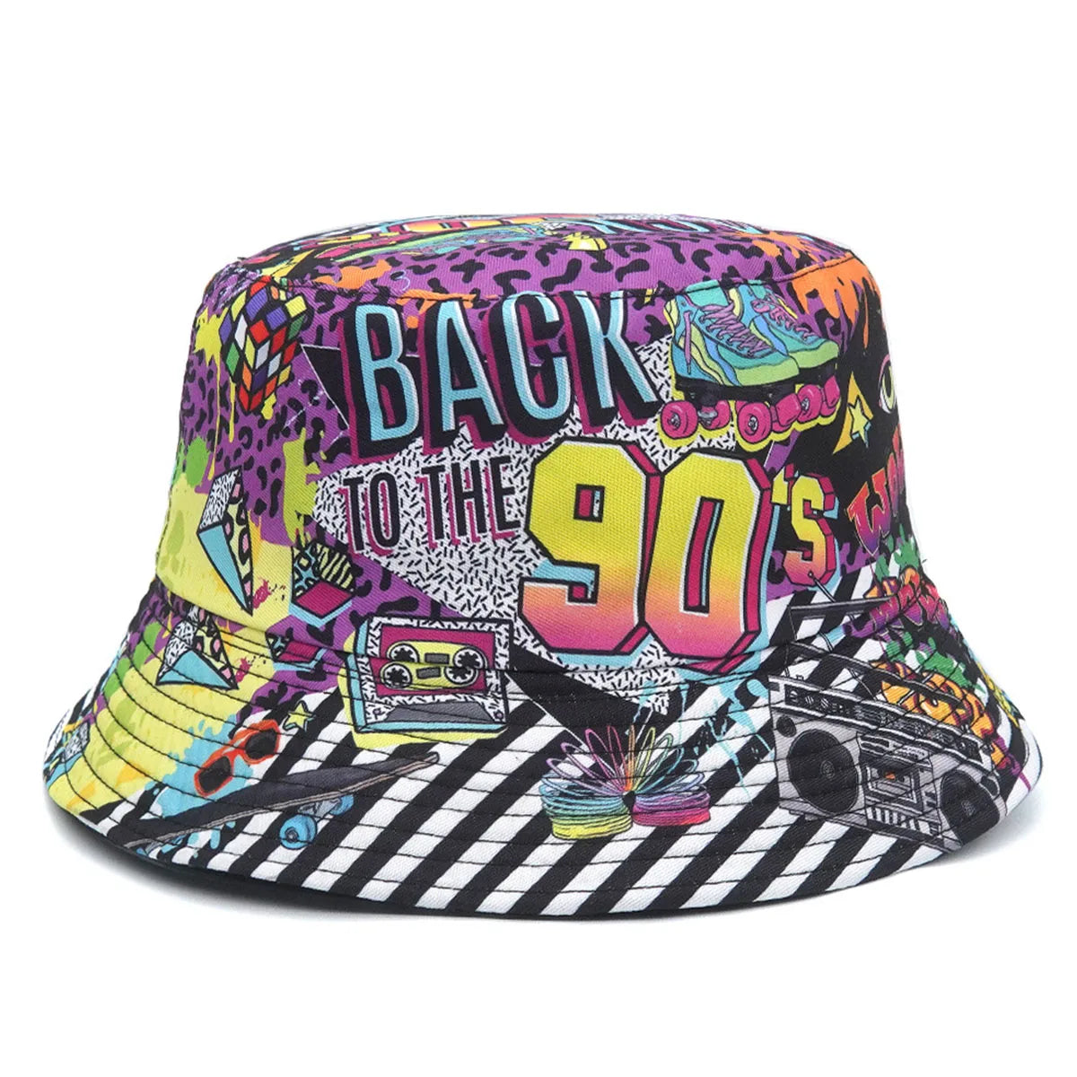 Retro 80s 90s Bucket Hat