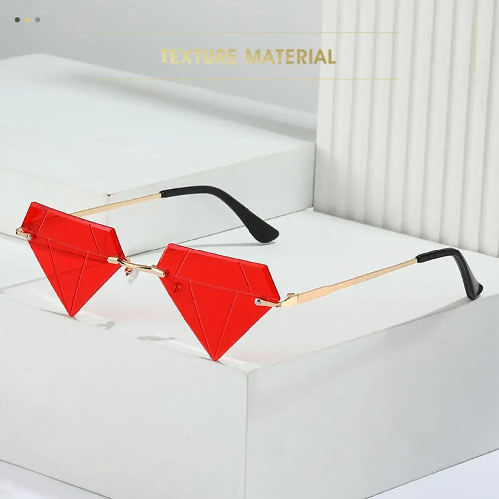 Festival Rave Party Eyeglasses Retro Shades Diamond Shaped