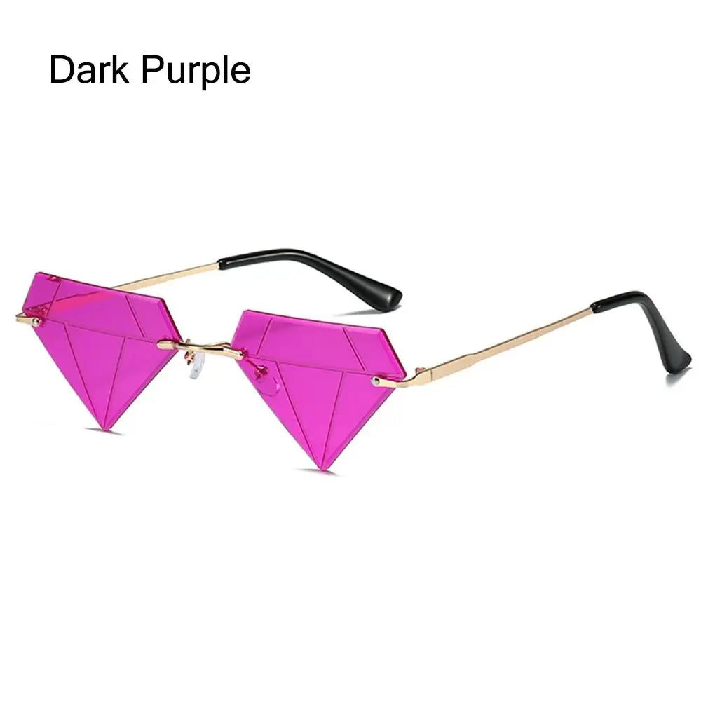 Festival Rave Party Eyeglasses Retro Shades Diamond Shaped
