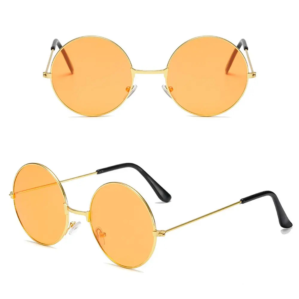 Retro Party Hippie Circle Glasses