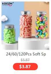 Ear care 10Pcs Soft Silicone Corded Ear Plugs