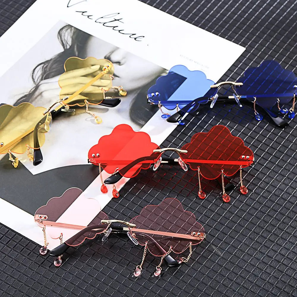 Retro Rimless Sunglasses