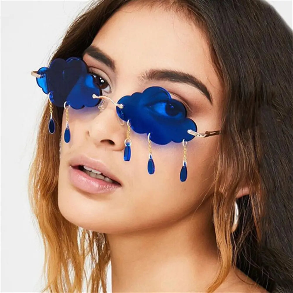 Retro Rimless Sunglasses
