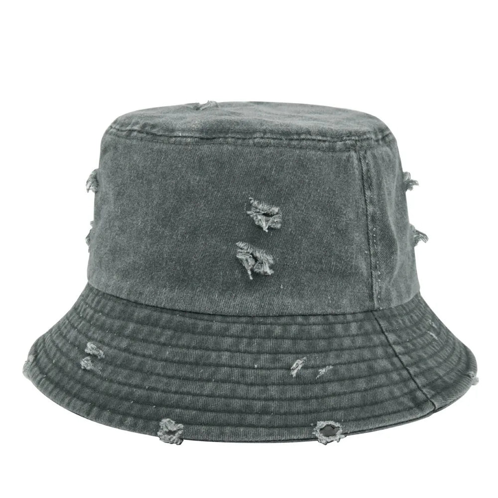 Vintage Distressed Multicolor Bucket Hats