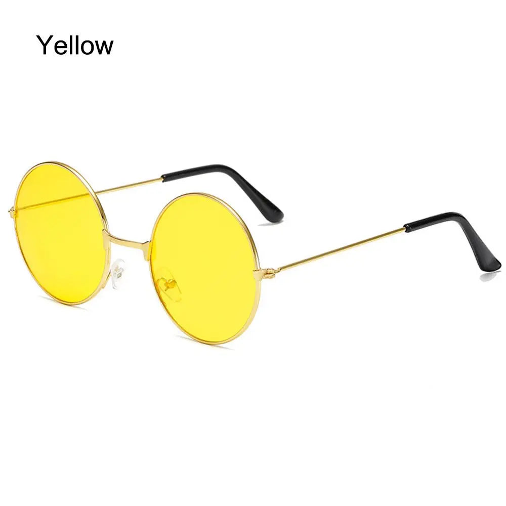 Retro Party Hippie Circle Glasses