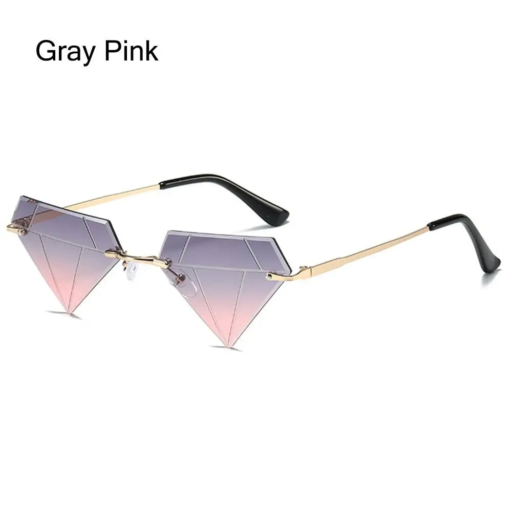 Festival Rave Party Eyeglasses Retro Shades Diamond Shaped