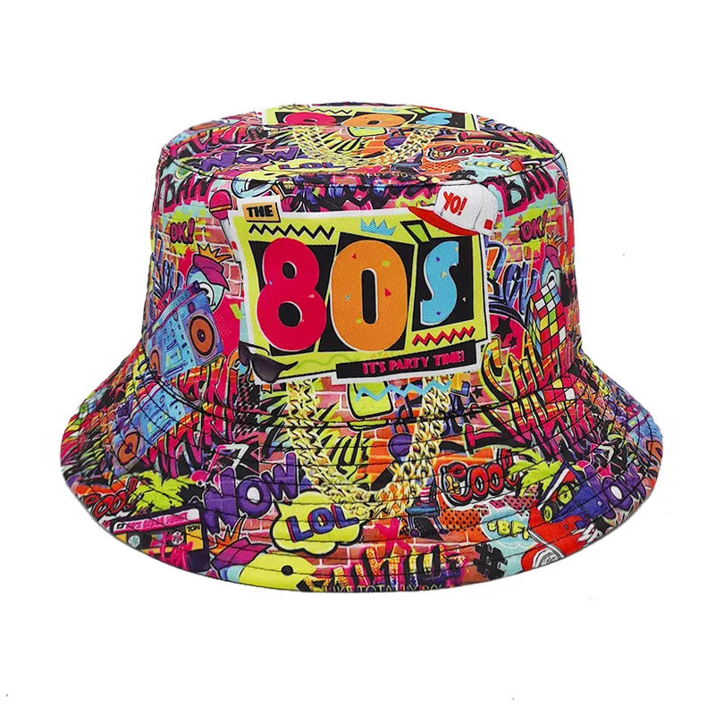 Fashion Retro 80s 90s Bucket Hat