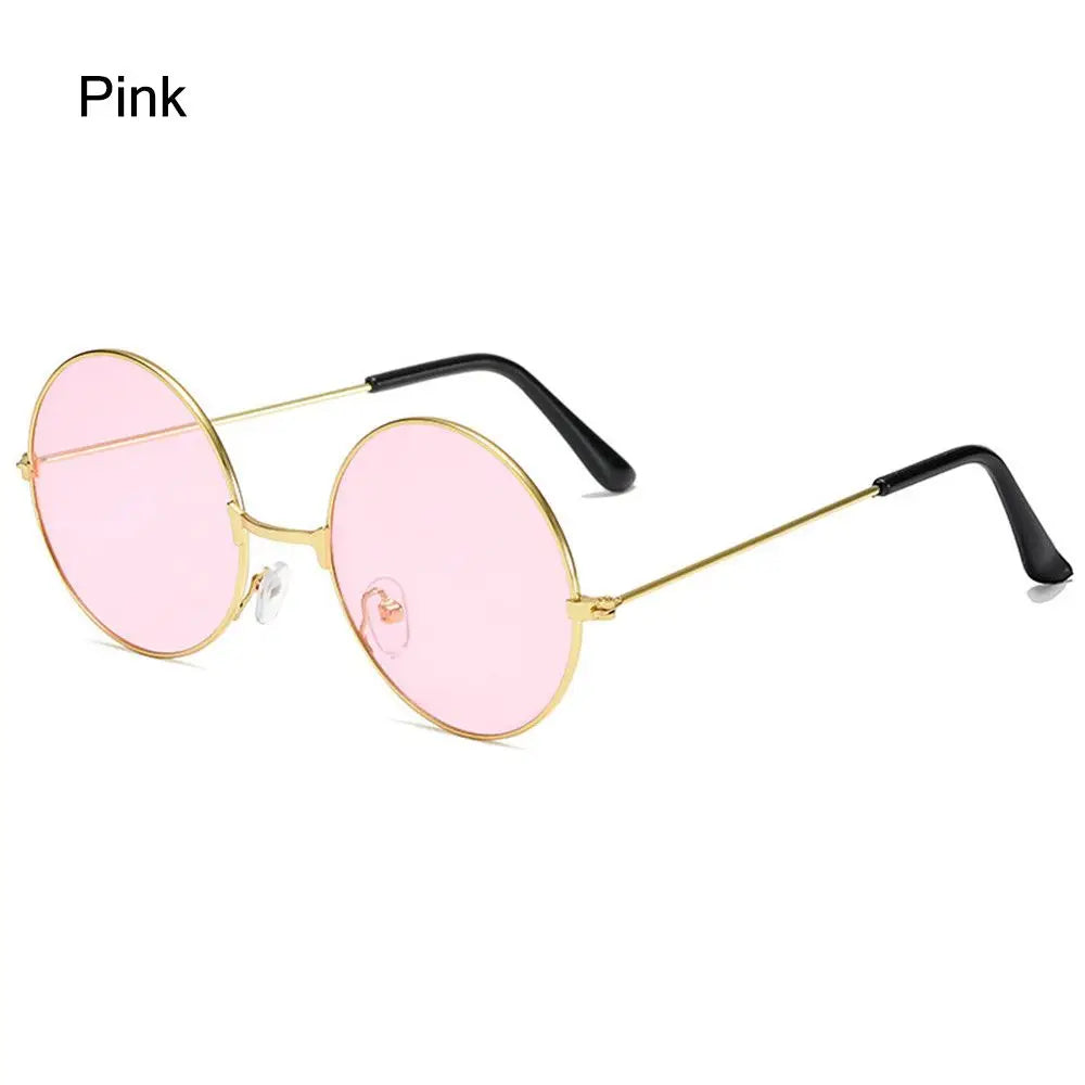 Retro Party Hippie Circle Glasses
