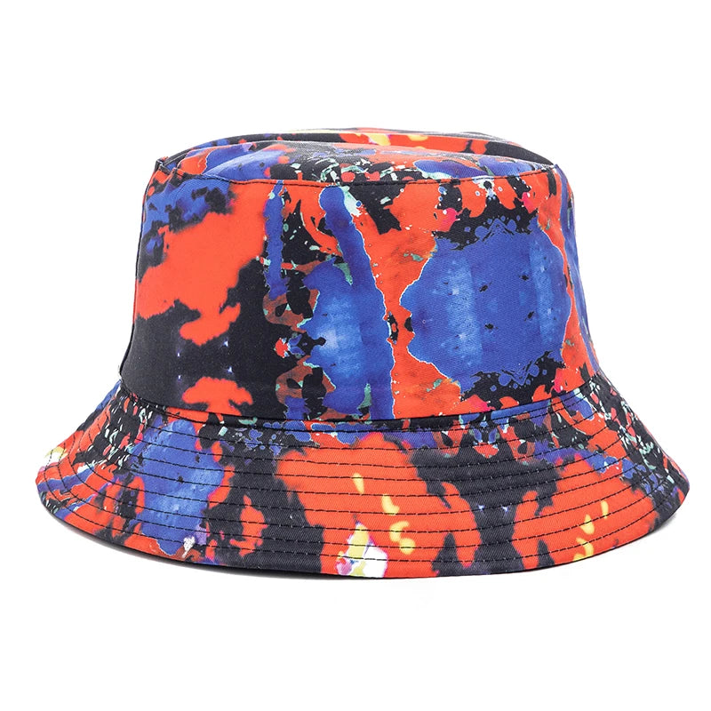 Bucket Hats with fruit and other stuff