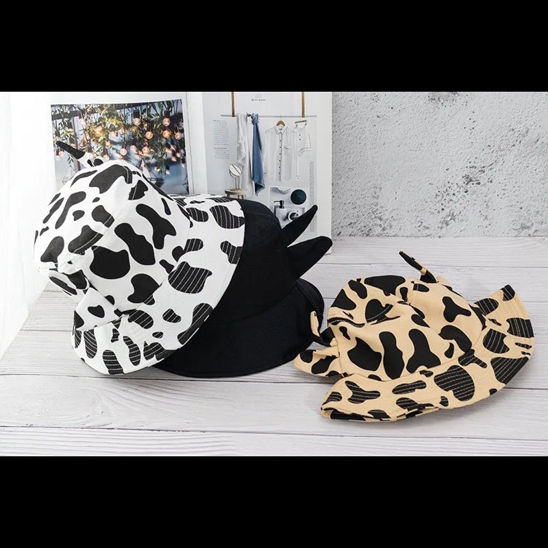 Cow Pattern Bucket hats