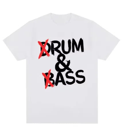 Funny Drum and Bass T Shirts Rum and Ass Lovers Jokes Short Sleeve Soft T-shirt Unisex Fashion Casual Tee Shirts