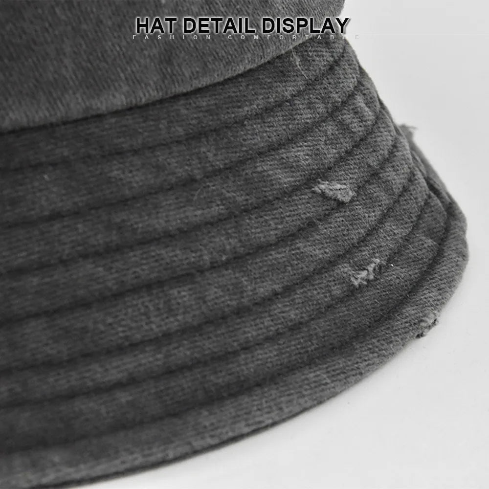 Vintage Distressed Multicolor Bucket Hats
