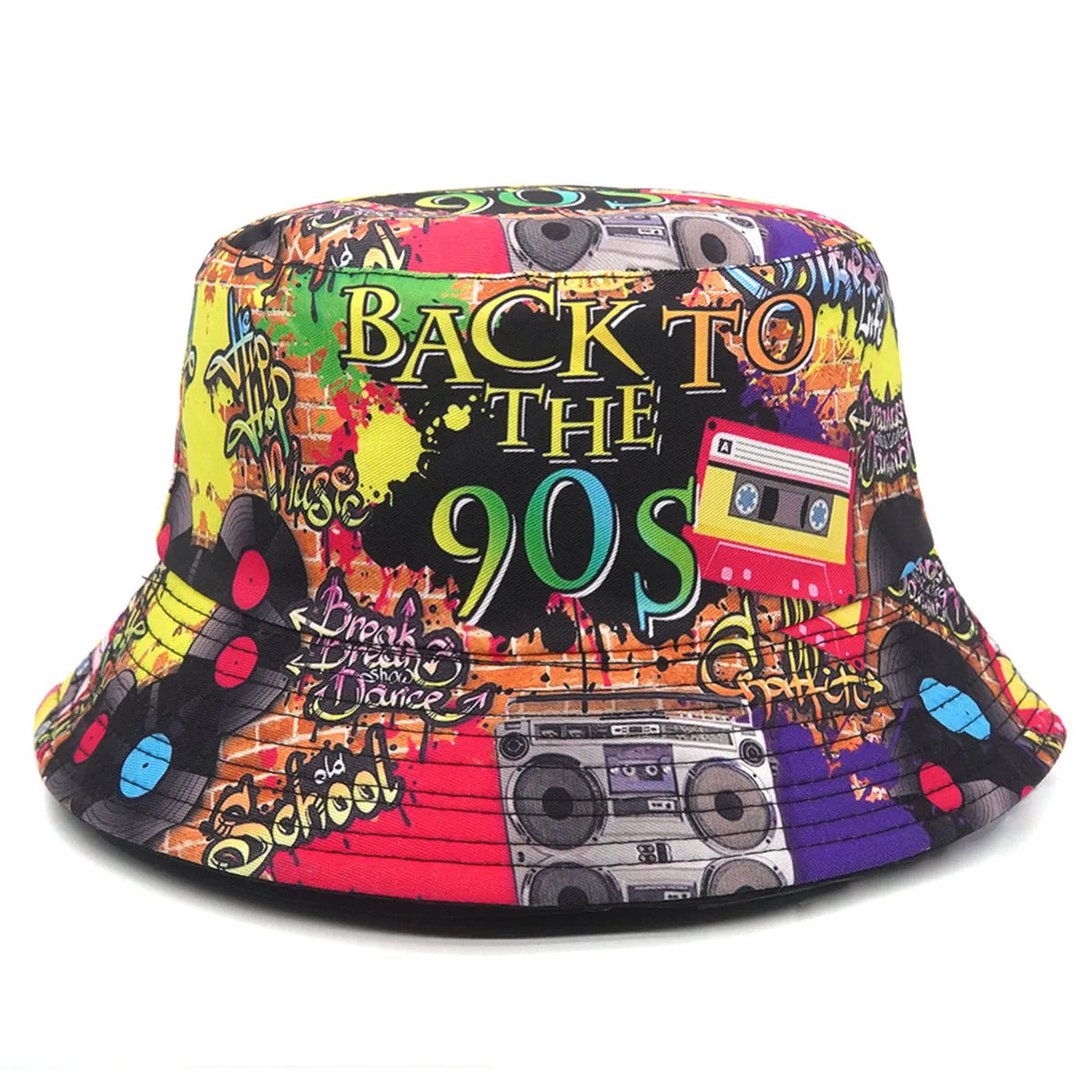 Fashion Retro 80s 90s Bucket Hat