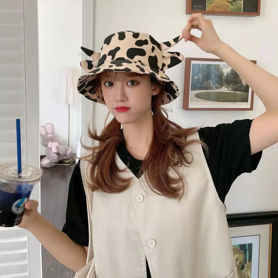 Cow Pattern Bucket hats
