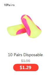 Ear care 10Pcs Soft Silicone Corded Ear Plugs