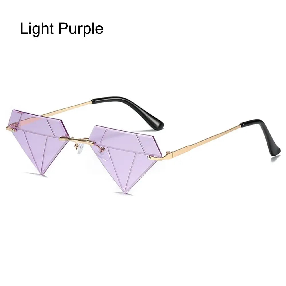 Festival Rave Party Eyeglasses Retro Shades Diamond Shaped