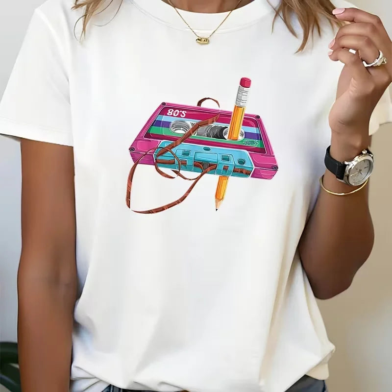 Music Festival Retro Tape  T-shirt