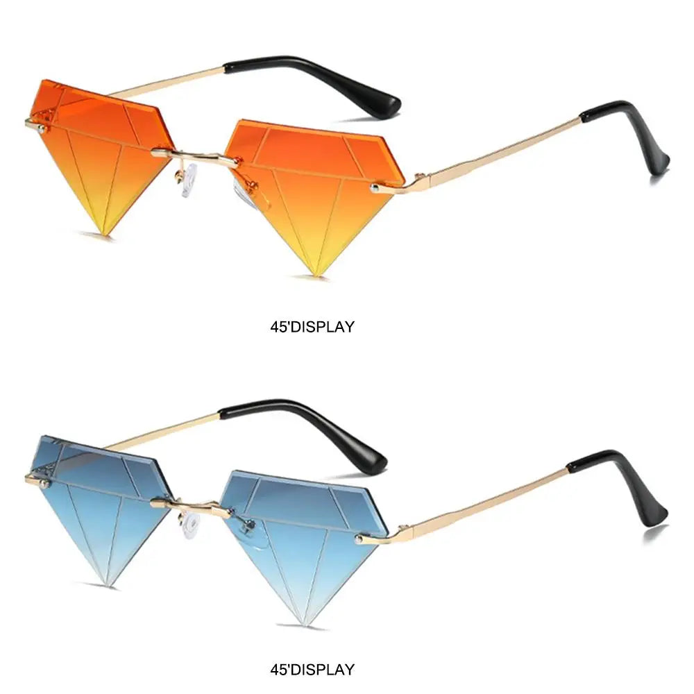 Festival Rave Party Eyeglasses Retro Shades Diamond Shaped