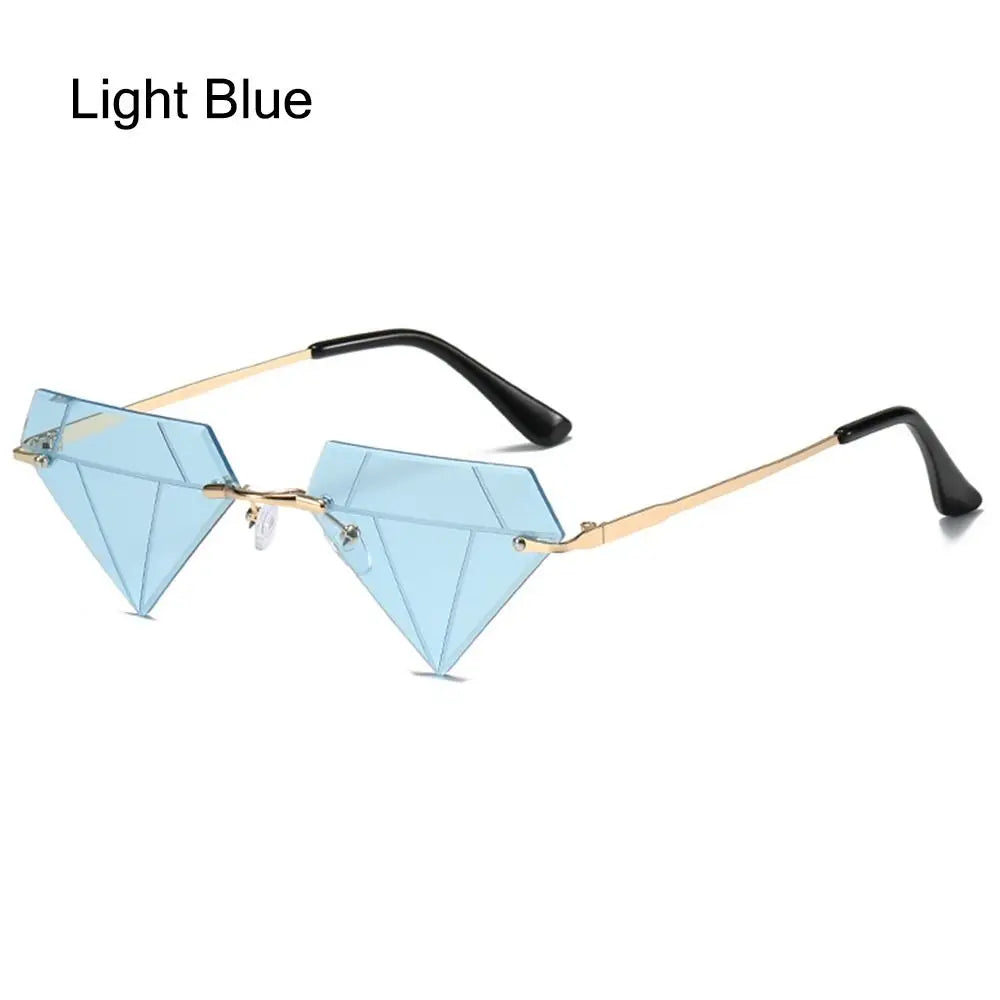 Festival Rave Party Eyeglasses Retro Shades Diamond Shaped