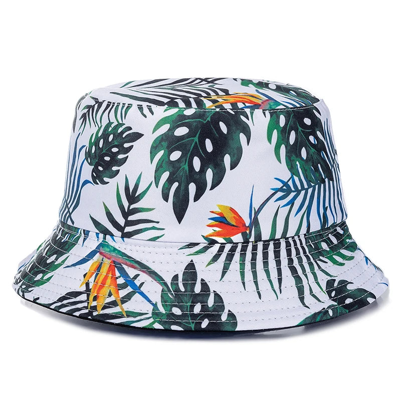 Bucket Hats with fruit and other stuff