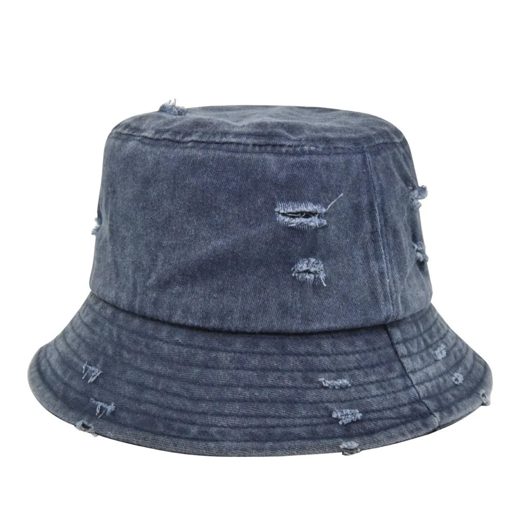 Vintage Distressed Multicolor Bucket Hats