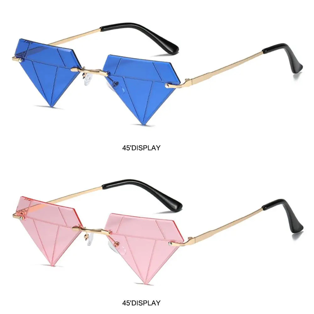 Festival Rave Party Eyeglasses Retro Shades Diamond Shaped