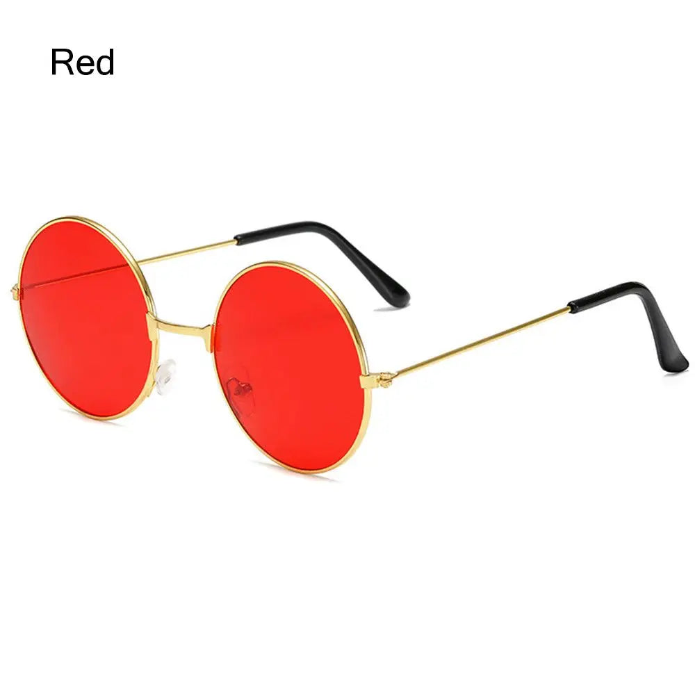 Retro Party Hippie Circle Glasses