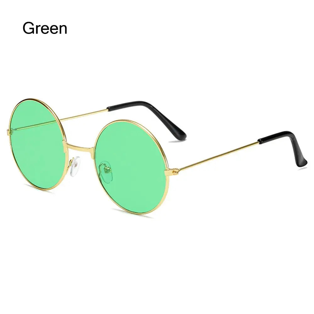 Retro Party Hippie Circle Glasses