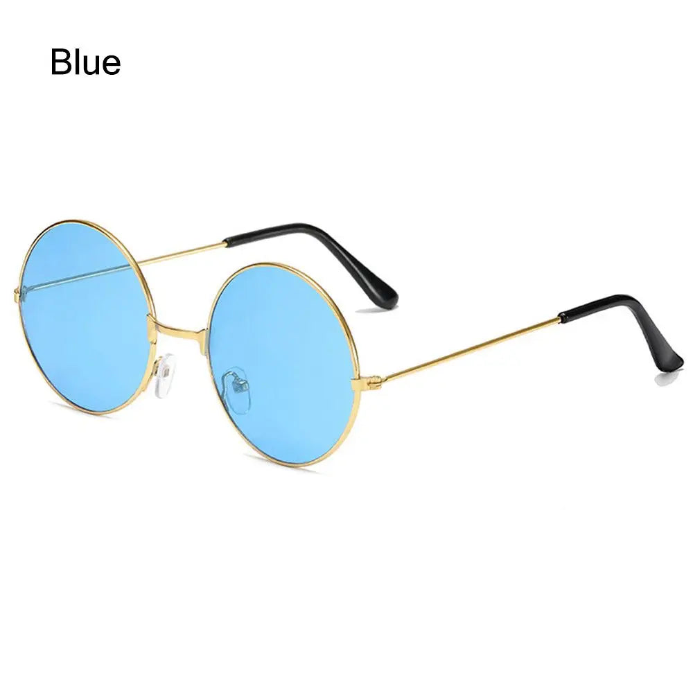 Retro Party Hippie Circle Glasses