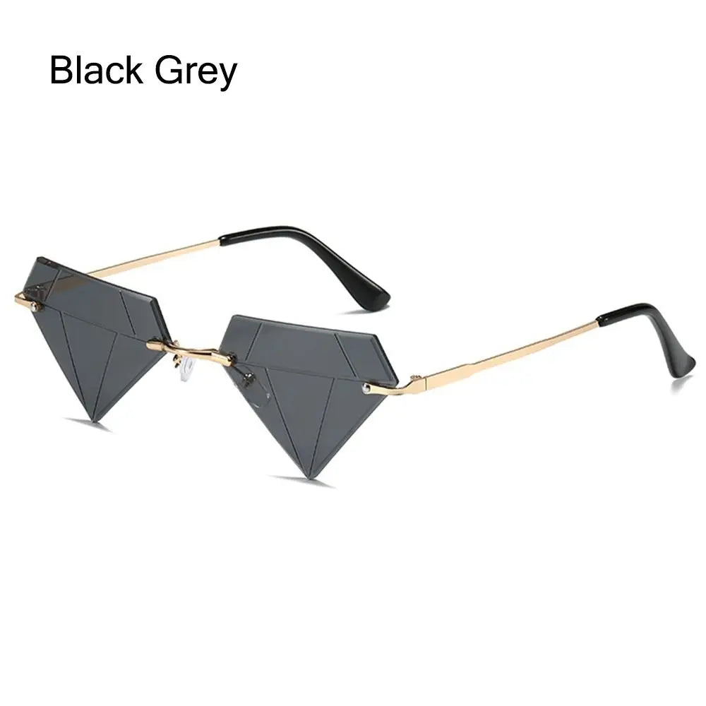 Festival Rave Party Eyeglasses Retro Shades Diamond Shaped