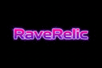 RaveRelic Neon Logo Black Background